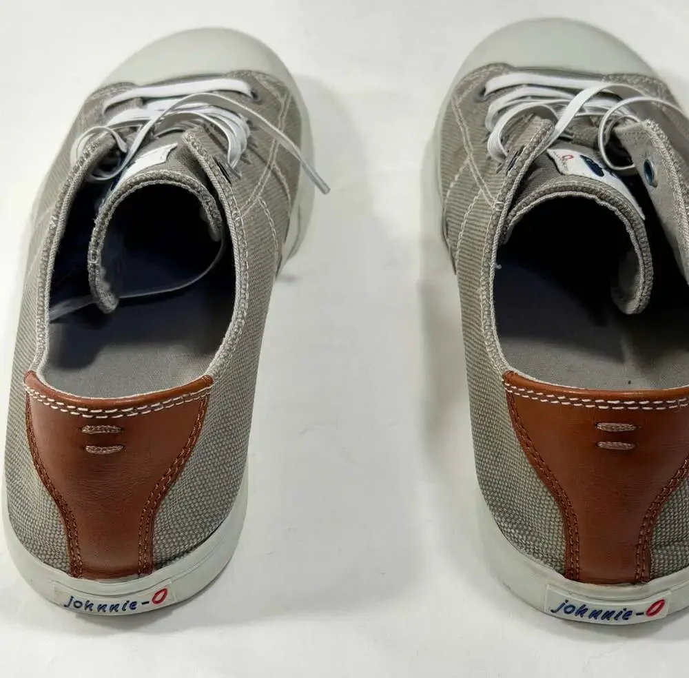 johnnie-O Mens Sail Away Canvas Sneakers Grey